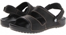 Black/Black Cow Silk Crocs Yukon Two Strap Sandal for Men (Size 10)