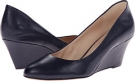 Navy Leather Nine West Mela for Women (Size 8)