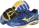 Olympian Blue/Cyber Yellow/Dress Blue Mizuno Wave Rider 17 for Men (Size 12)