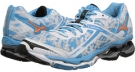 White/Vibrant Orange/Aquarius Mizuno Wave Creation 15 for Women (Size 10.5)