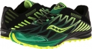 Black/Green/Citron Saucony Peregrine 4 for Men (Size 7.5)