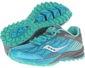 Blue/Teal/Grey Saucony Peregrine 4 for Women (Size 6)