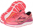 Diva Pink/Festival Fuschia/Black Brooks Transcend for Women (Size 9)