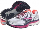 White/Fuschia/Midnight Brooks Adrenaline GTS 14 for Women (Size 6)