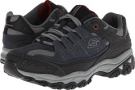 Navy SKECHERS Afterburn M. Fit for Men (Size 6.5)