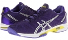 Purple/Silver/Lime ASICS Gel-Solution Speed 2 for Women (Size 10)