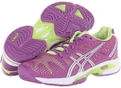 Grape/Silver/Sharp Green ASICS Gel-Solution Speed 2 for Women (Size 8.5)