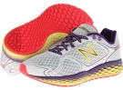 White/Purple Cactus Flower/Neon Yellow New Balance Fresh Foam 980 for Women (Size 9)