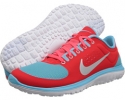 Laser Crimson/Polarized Blue/White/Metallic Silver Nike FS Lite Run for Women (Size 8)