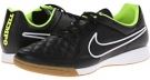 Black/Volt/Black Nike Tiempo Genio Leather IC for Men (Size 10)