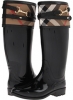 Black Burberry Kids Elderford Rainboot for Women (Size 11)