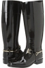 Black Burberry Kids Gibert Rainboot for Women (Size 8)