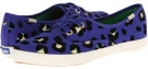 Emperor Blue Cyber Cheetah Flocked Canvas Kate Spade New York Pointer for Women (Size 10)