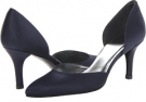 Navy Satin Stuart Weitzman Bridal & Evening Collection Twice for Women (Size 10.5)