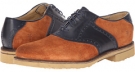 Cognac/Navy Suede Frye Jim Saddle for Men (Size 12)