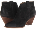 Black Buffed Nubuck Frye Reina Bootie for Women (Size 11)