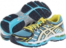 Turquoise/White/Lightning ASICS Gel-Surveyor 2 for Women (Size 9.5)