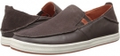 Coffee/Coffee OluKai Pahono Slip-On for Men (Size 8)