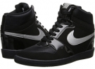 Black/Anthracite/Metallic Silver Nike Force Sky High Sneaker Wedge for Women (Size 10)