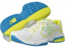 White/Yellow New Balance WC786 for Women (Size 8)