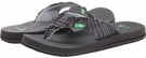 Charcoal Sanuk Cerveza Fria for Men (Size 8)