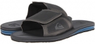 Grey/Blue Quiksilver Fleet Slide for Men (Size 10)