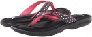 Black/Bahia Pink/Running White adidas US FF Thong for Women (Size 7)