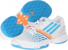 Running White/Solar Blue/Glow Orange adidas ClimaCool Adizero Tempaia III for Women (Size 5.5)