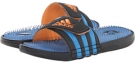 Black/Solar Zest/Solar Blue adidas Adissage Fade Graphic for Men (Size 10)