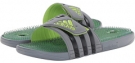 Tech Grey/Black/Solar Slime adidas Adissage Fade Graphic for Men (Size 5)