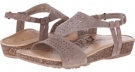 Taupe Aetrex Sandalista Melanie Adjustable Quarter Strap for Women (Size 7.5)