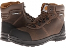 Chocolate Brown Oil Tanned Leather Carhartt 6-Inch Stomp Light Waterproof Work Boot for Men (Size 10.5)