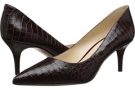 Dark Brown Croco Nine West Margot for Women (Size 5)