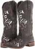 Tan/Silver Roper Laser Cut Metallic Underlay Boot for Women (Size 9.5)