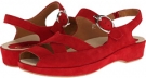 Bright Red Suede Earthies Malina for Women (Size 7)