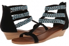 Black Suede/Turquoise/Silver Minnetonka Monte Carlo for Women (Size 9)