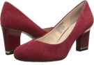 Rhubarb Suede/Croc Heel Rockport Seven to 7 Mid Plain Pump for Women (Size 5.5)