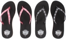 Black/White & Hot Pink/White Reef Ginger 30 Year Anniversary Edition - 2 Pack for Women (Size 5)