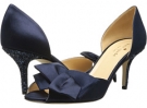 New Navy Satin/Navy Glitter Heel Kate Spade New York Sala for Women (Size 8.5)