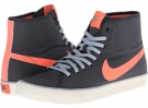 Dark Magnet Grey/Light Magnet Grey/Sail/Bright Mango Nike Primo Court Mid Canvas for Women (Size 7)