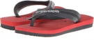 Grey/Red Havaianas Kids Max for Kids (Size 8)