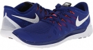 Deep Royal Blue/Black/Hyper Punch/White Nike Nike Free 5.0 '14 for Men (Size 7.5)