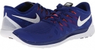 Deep Royal Blue/Black/Hyper Punch/White Nike Nike Free 5.0 '14 for Men (Size 6.5)