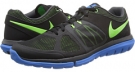 Black/Anthracite/Photo Blue/Electric Green Nike Flex 2014 Run for Men (Size 6.5)