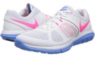 White/University Blue/Hyper Pink Nike Flex 2014 Run for Women (Size 6)