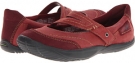 Deep Red Wax Tumbled Nubuck Kalso Earth Peace for Women (Size 5.5)