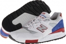 Grey/Blue/Red New Balance Classics M998 for Men (Size 13)