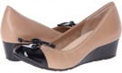 Sandstone/Black Patent Cole Haan Air Tali Lace Wedge for Women (Size 11)