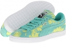 Electric Green PUMA Suede Classic Tropicallia for Women (Size 7)