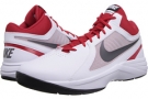 White/University Red/Black/Metallic Dark Grey Nike The Overplay VIII for Men (Size 9.5)